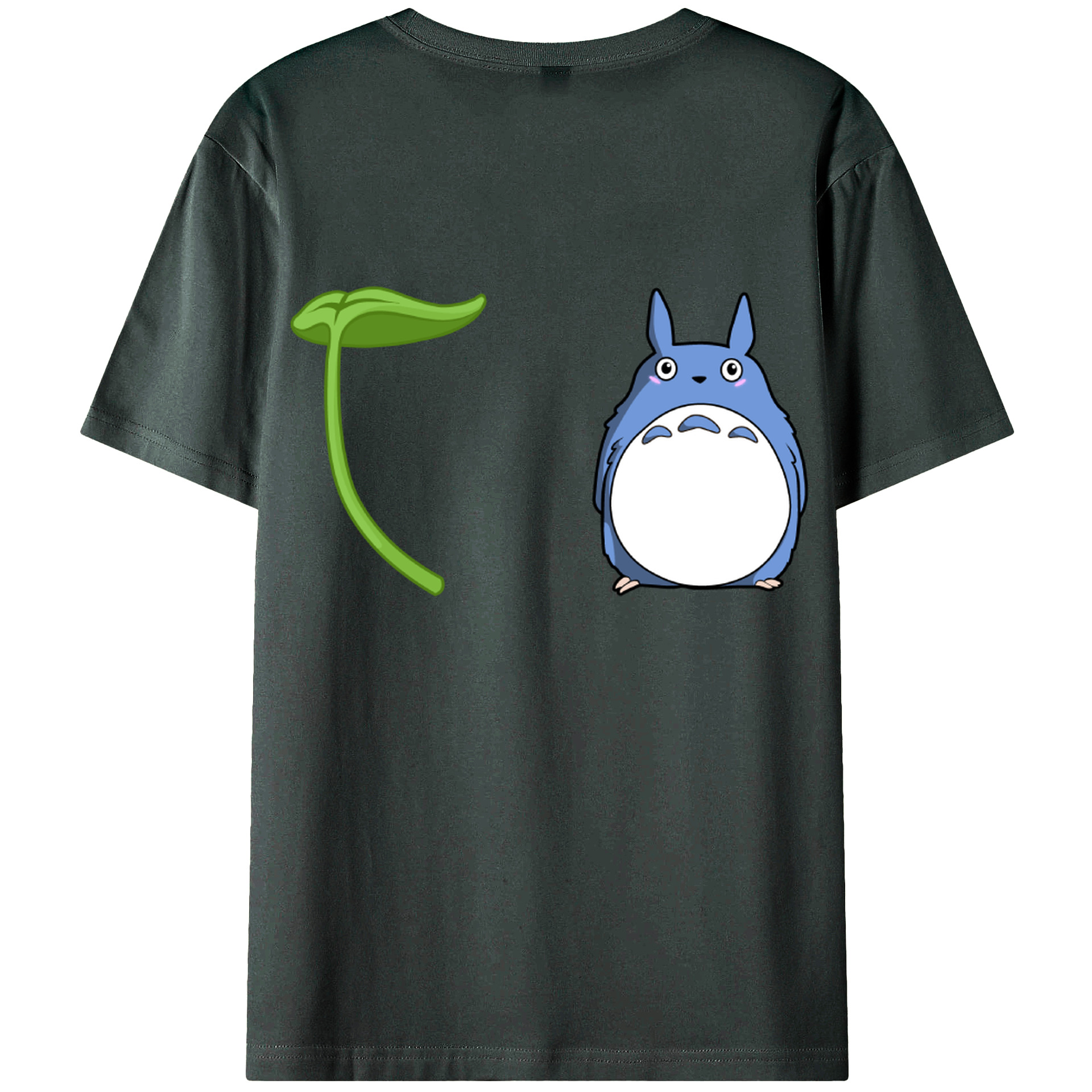 （画像用） となりのトトロ 草壁メイ 草壁サツキ My Neighbor Totoro Satsuki Kusakabe Mei Kusakabe 綿100％ メンズ半袖Tシャツ（バックプリント） 通気性